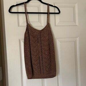 Sezane Textured Brown Camisole